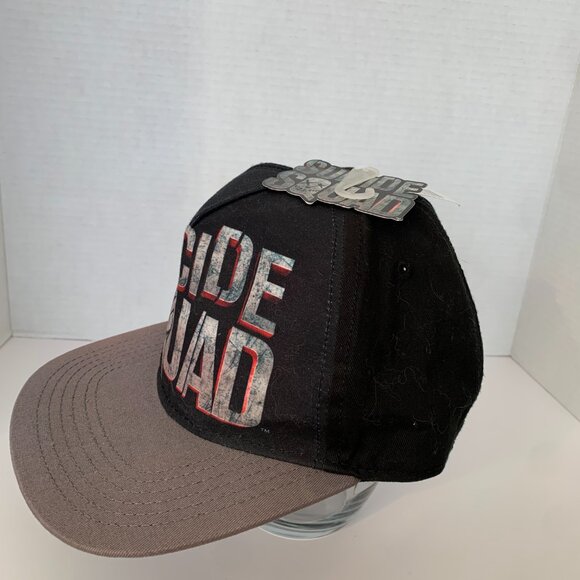 NWT DC Comics Suicide Squad " In Squad We Trust" Black / Charcoal Cap - Picture 4 of 8